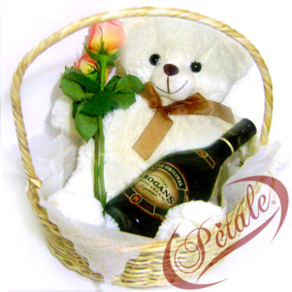 Romance para Ella, Osito de Peluche + Crema de Licor